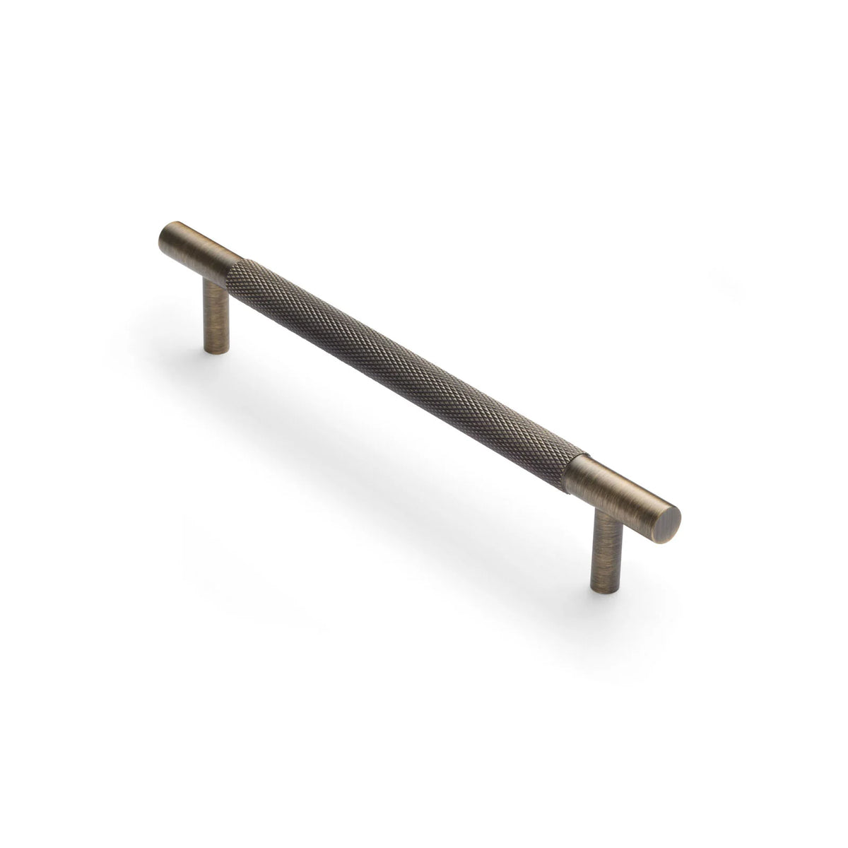 Charmian Knurled Drawer Pull Aged Brass