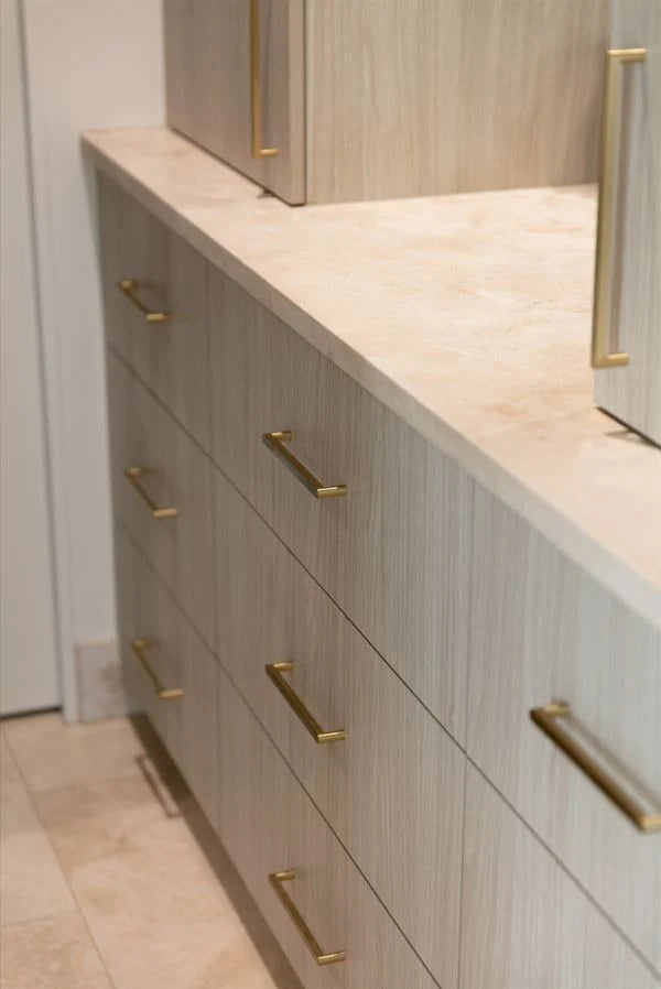 Clio Cabinet Pull Brushed Brass