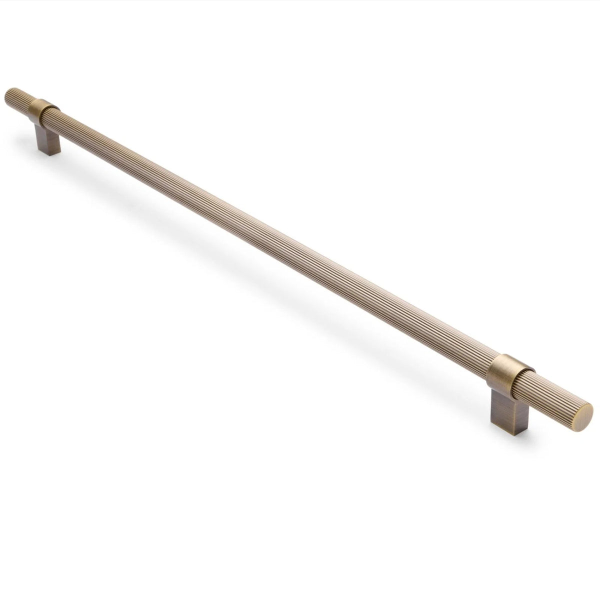 Cassandra Fluted Cabinet Handle Aged Brass