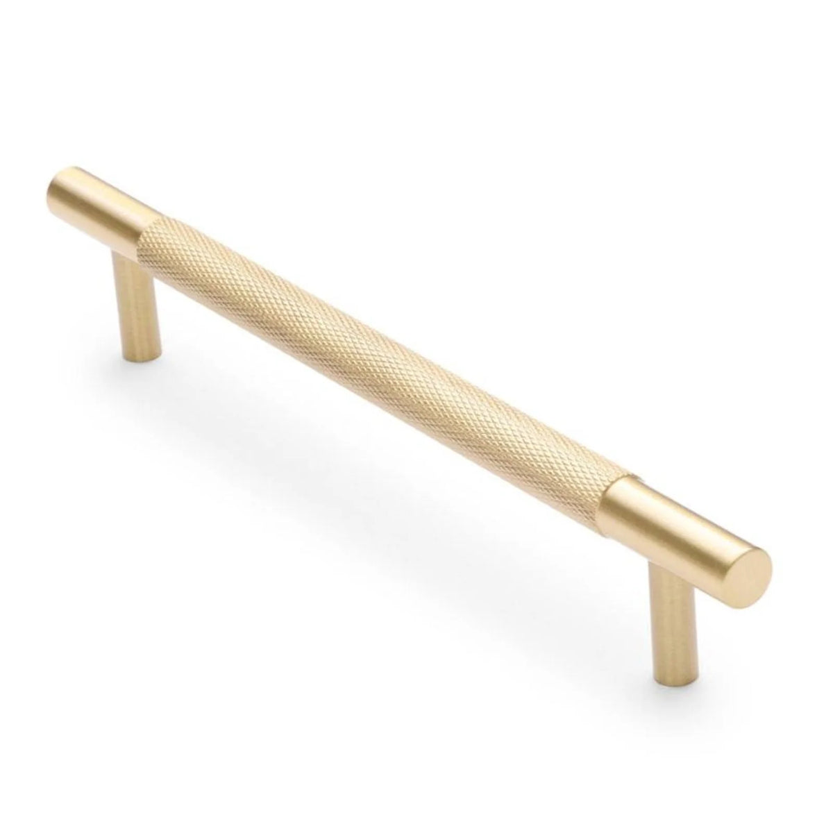 Charmian Knurled Drawer Pull Brushed Brass