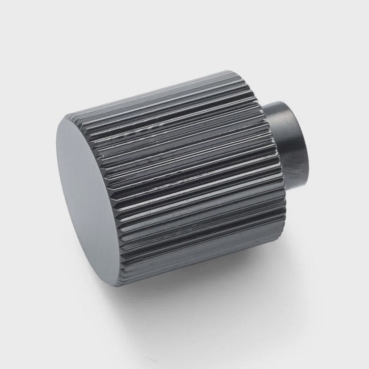 Rhea Fluted Knob Gunmetal