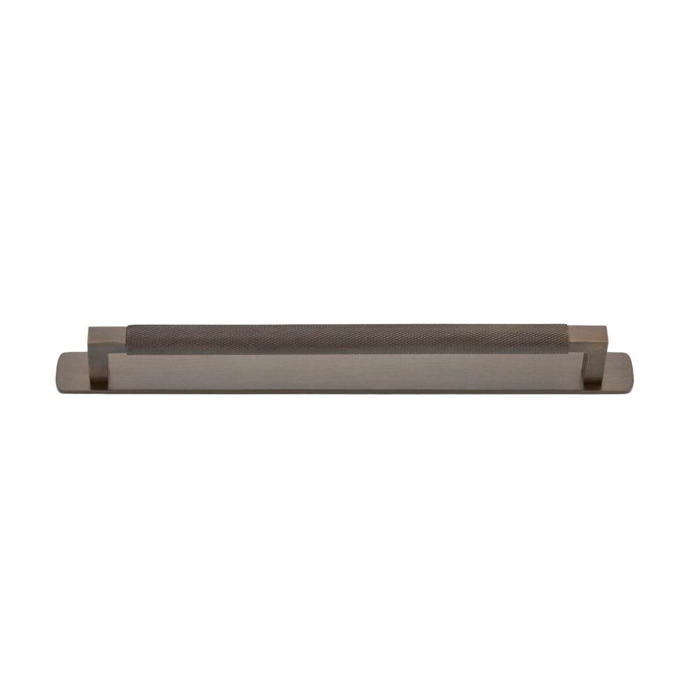 Cabinet Pull Brunswick Knurled with Backplate