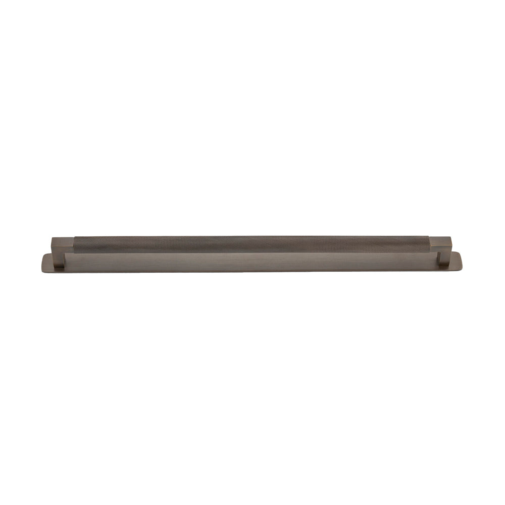 Cabinet Pull Brunswick Knurled with Backplate