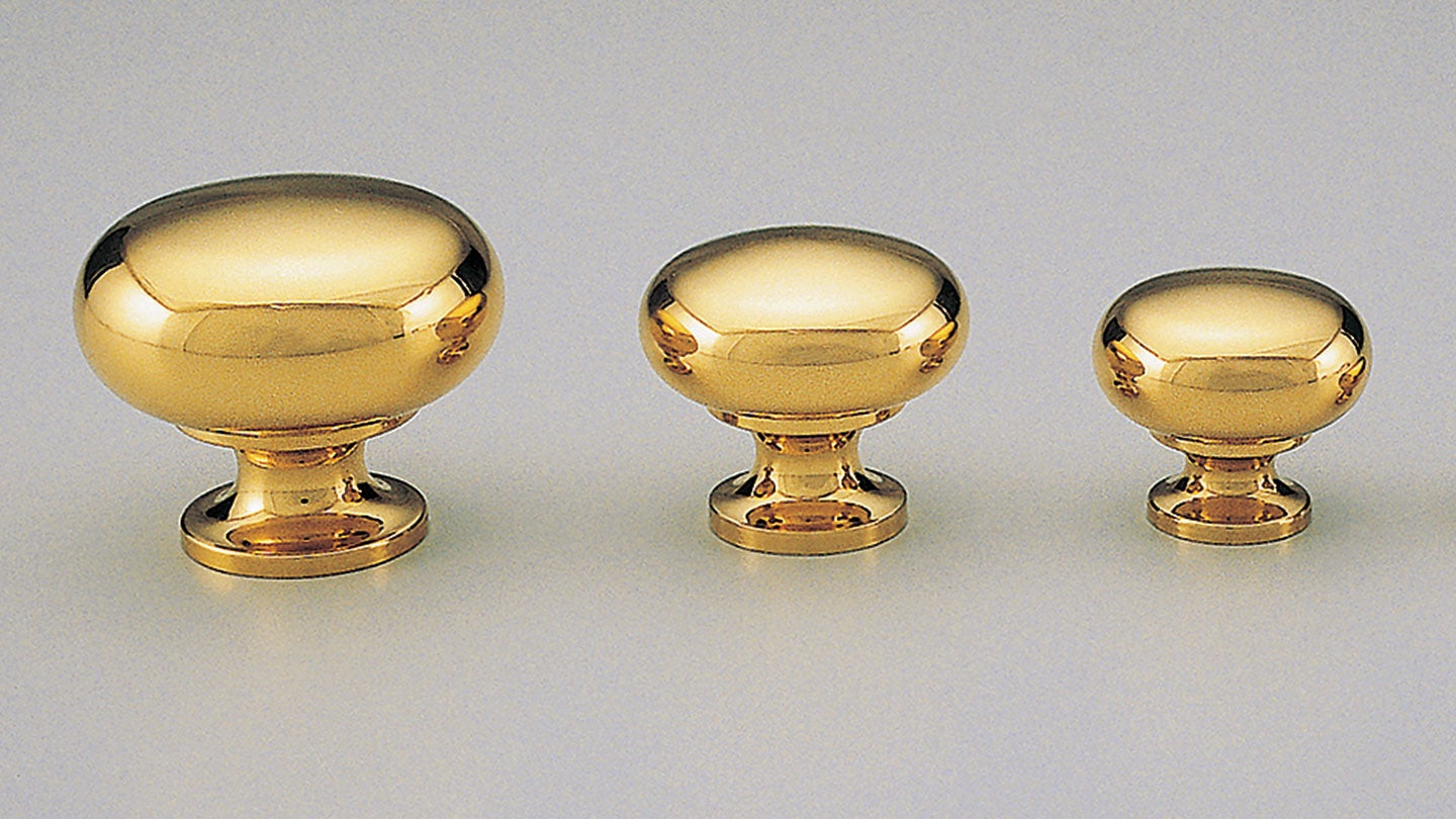BK3238 Brass Knob Mushroom