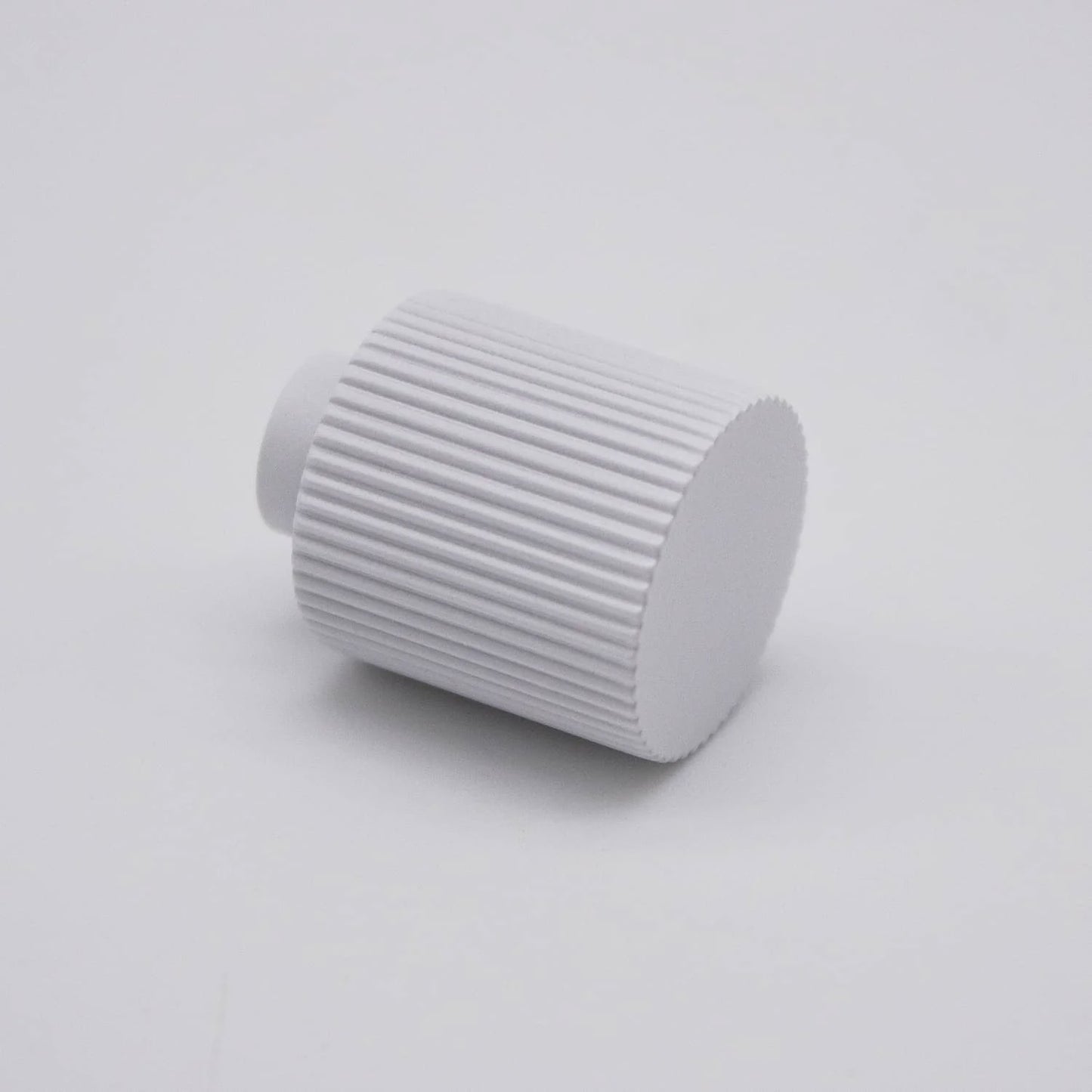 Rhea Fluted Knob White