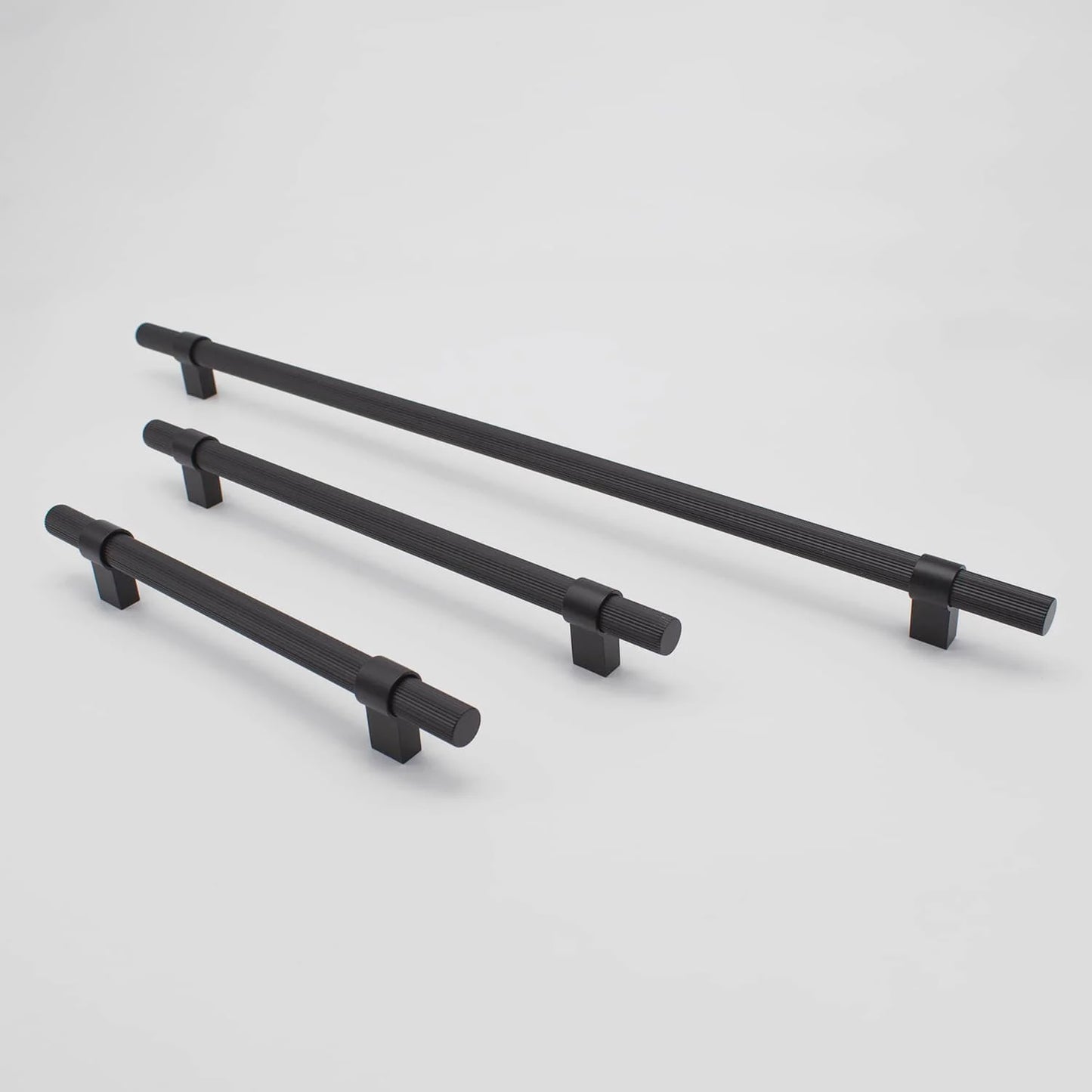 Cassanda Fluted Cabinet Handle Matt Black