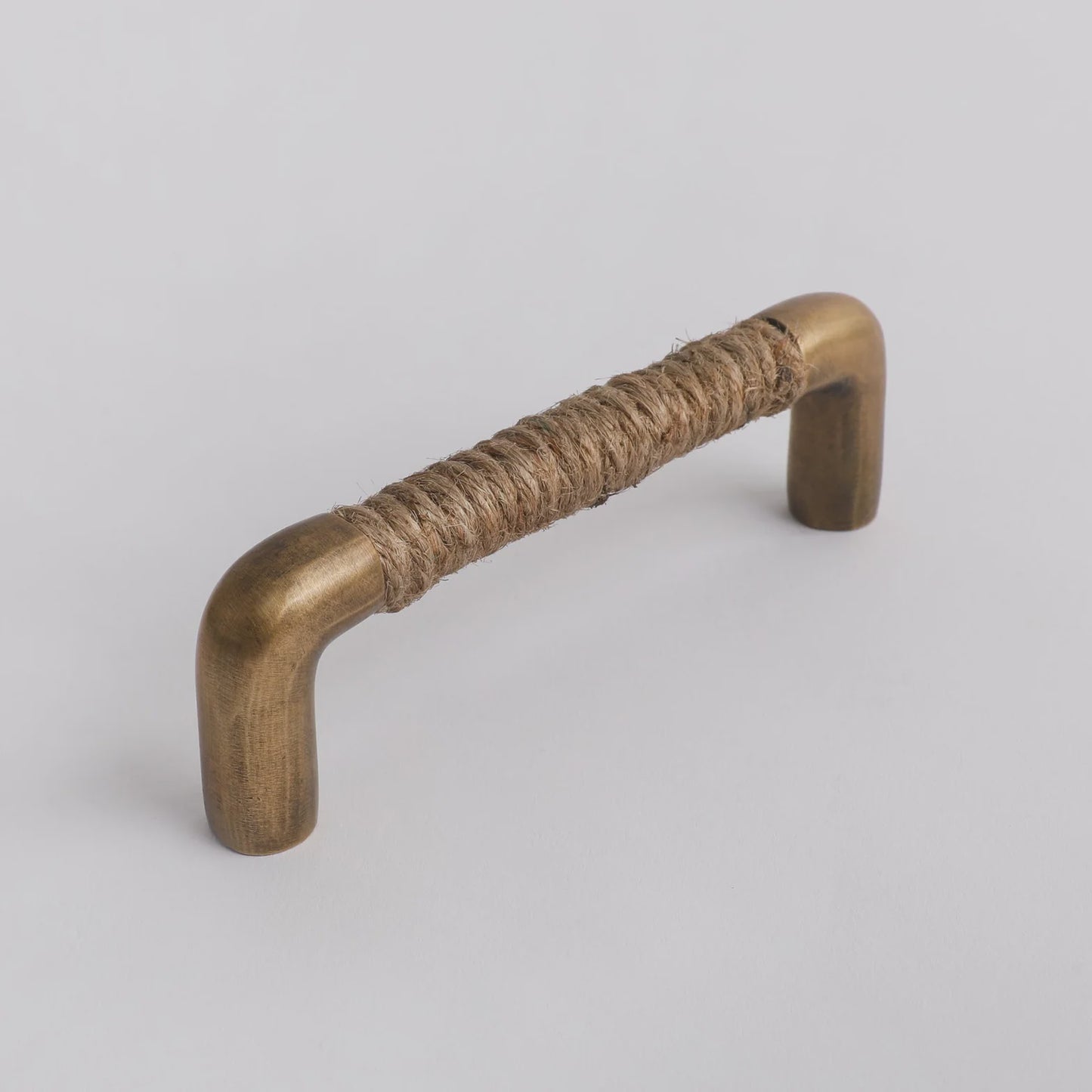 Rope Handle Jute with Acid Wash Brass