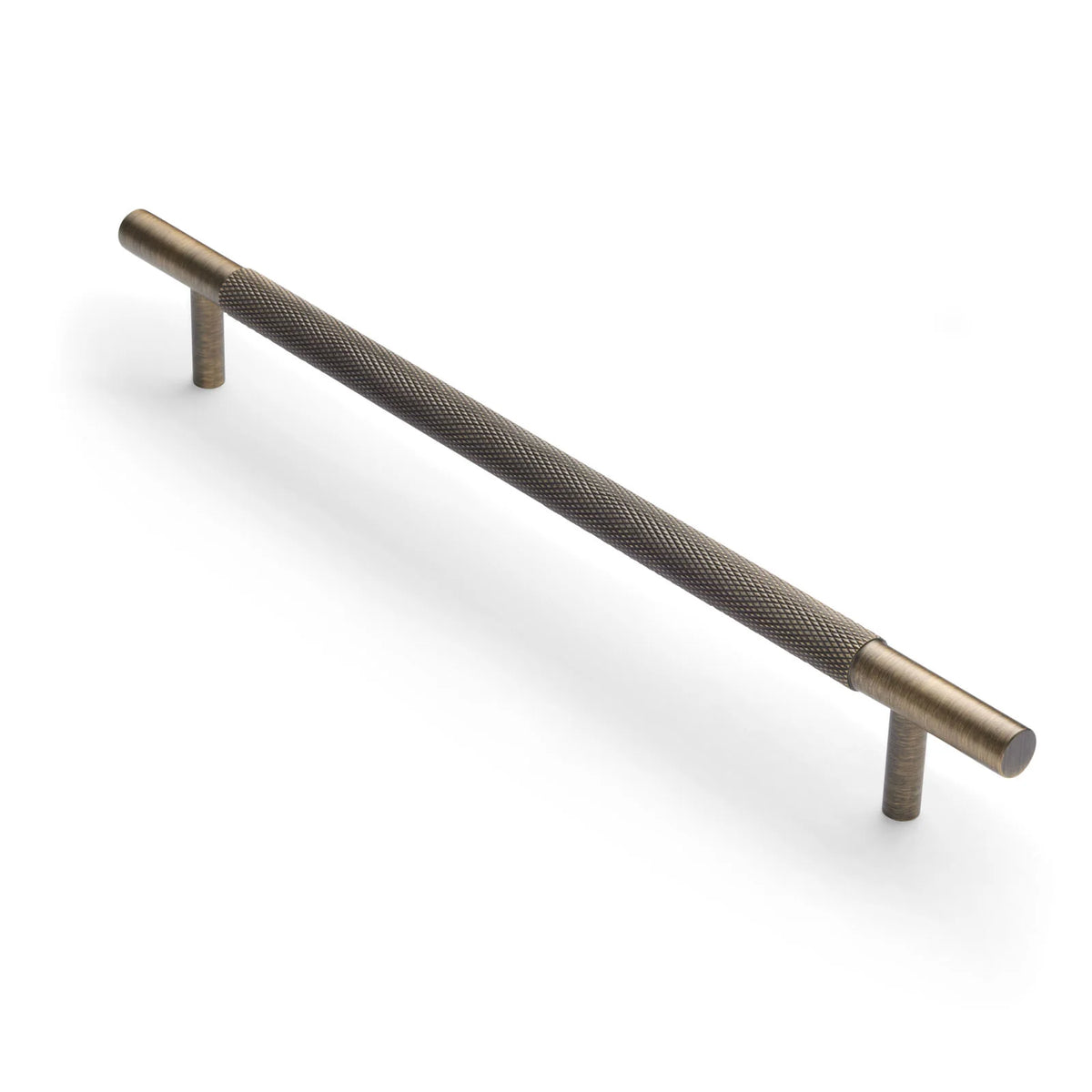 Charmian Knurled Drawer Pull Aged Brass