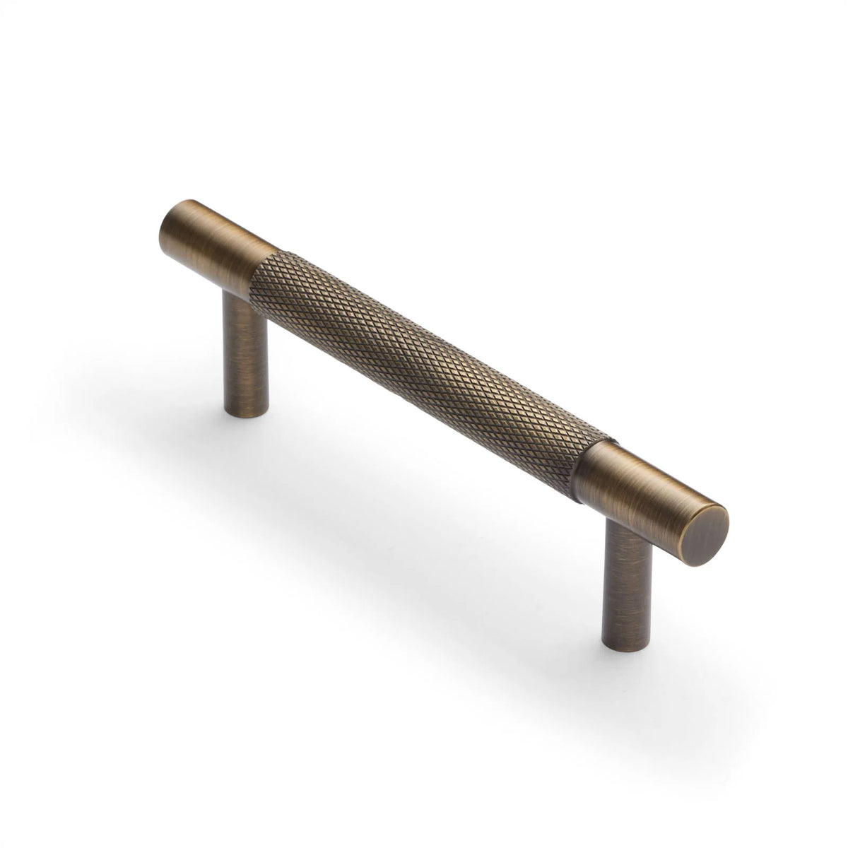 Charmian Knurled Drawer Pull Aged Brass