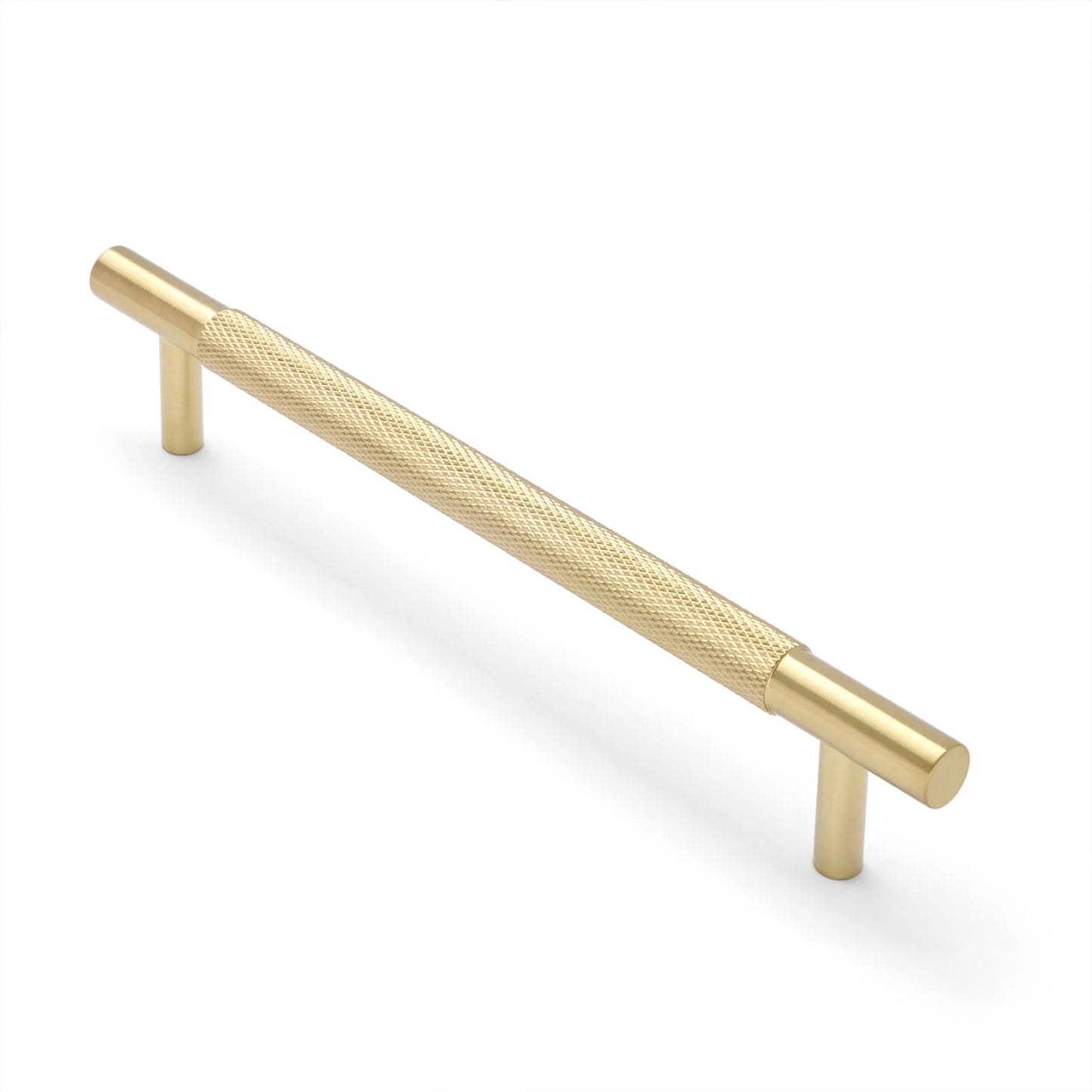 Charmian Knurled Drawer Pull Brushed Brass PVD