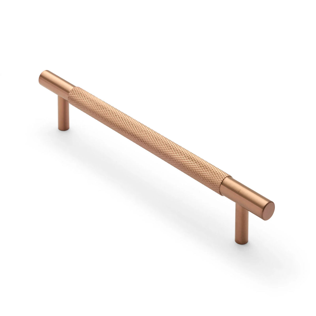 Charmian Knurled Drawer Pull Brushed Copper PVD