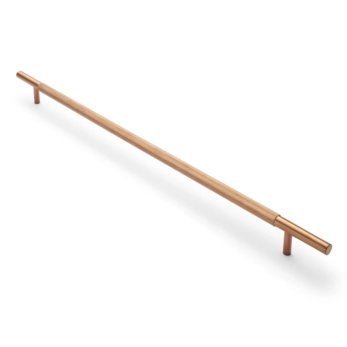 Charmian Knurled Drawer Pull Brushed Copper PVD