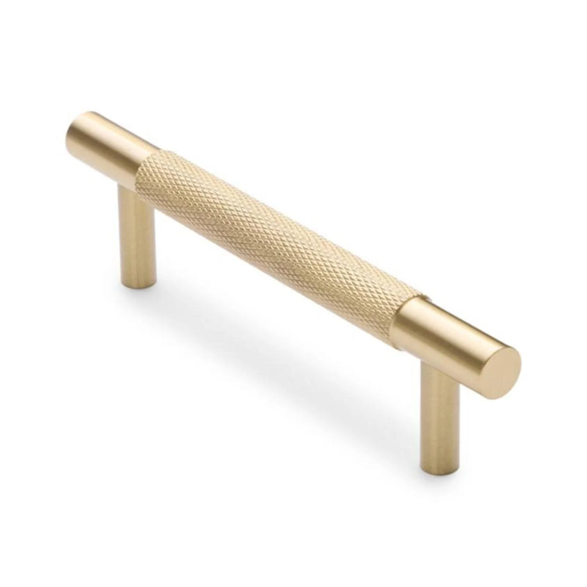 Charmian Knurled Drawer Pull Brushed Brass