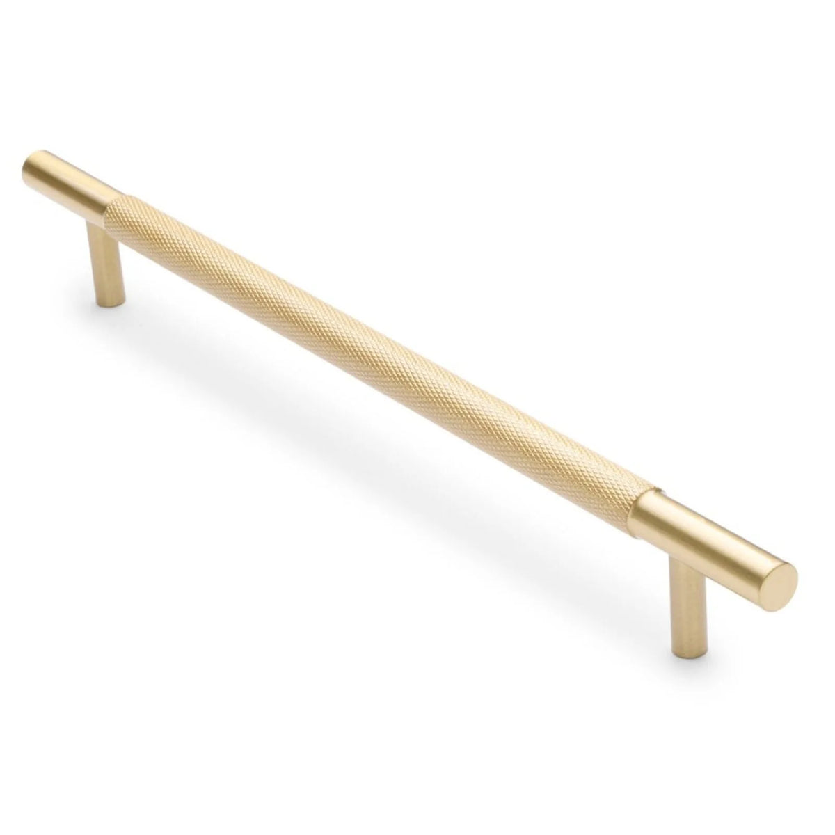 Charmian Knurled Drawer Pull Brushed Brass