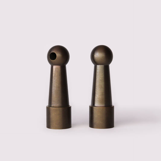 Gallery Rail Corner Post - Antique Bronze