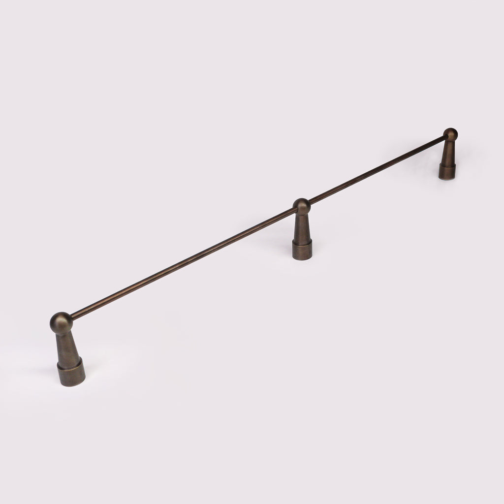 Gallery Rail Middle Post - Antique Bronze