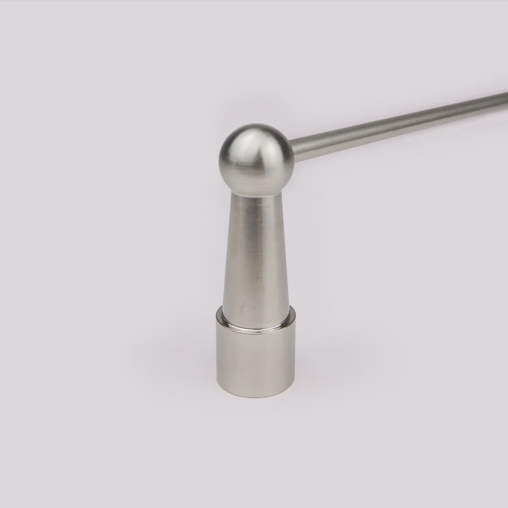 Gallery Rail End Post - Satin Nickel