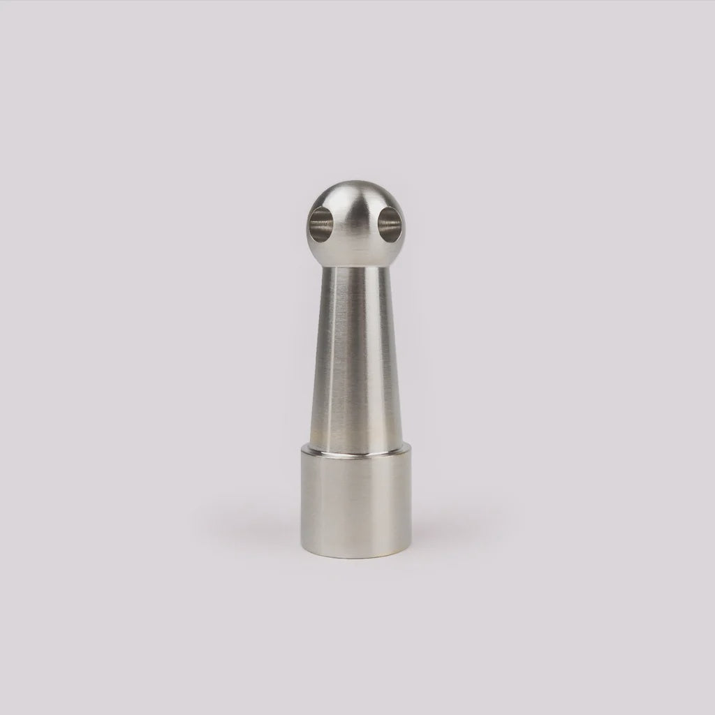 Gallery Rail Corner Post - Satin Nickel