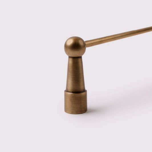 Gallery Rail End Post - Acid Washed Brass
