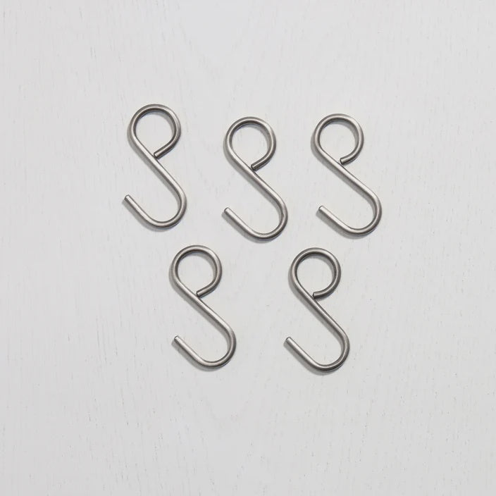 Hanging Rail Hooks - Satin Nickel