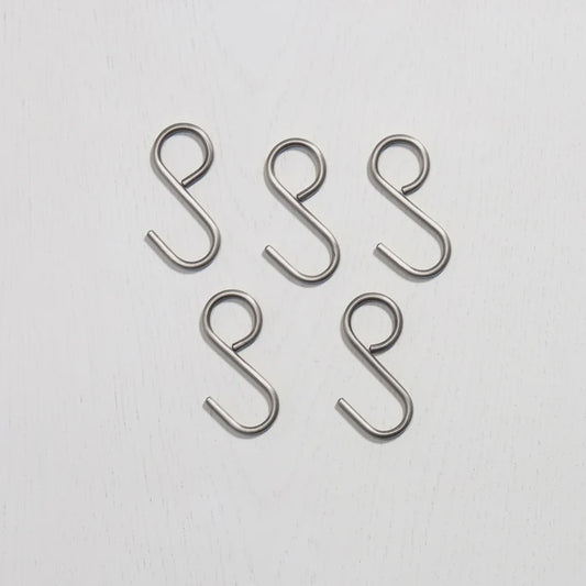 Hanging Rail Hooks - Satin Nickel