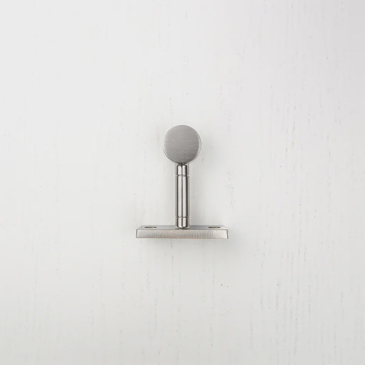 Hanging Rail End Brackets - Satin Nickel