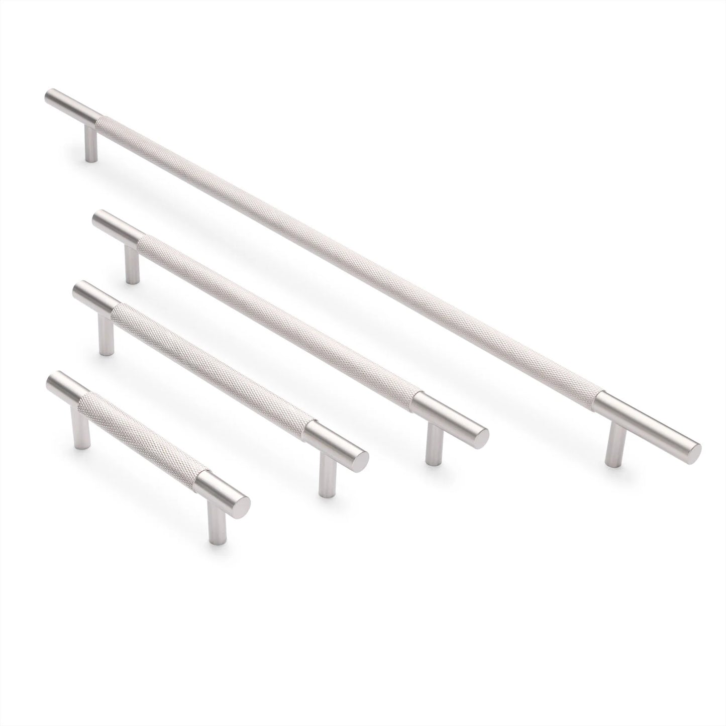 Charmian Knurled Drawer Pull Brushed Nickel