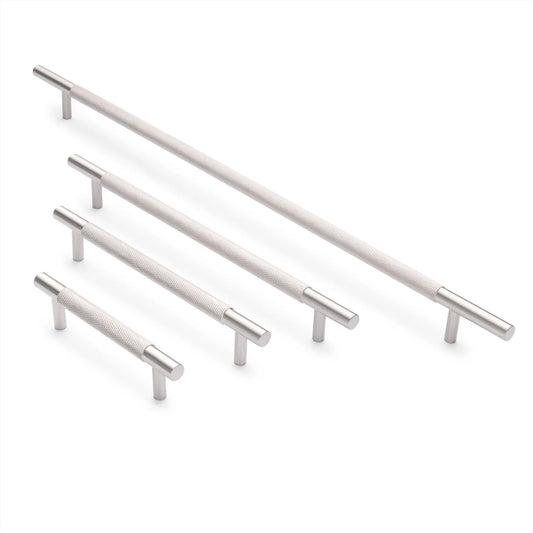 Charmian Knurled Drawer Pull Brushed Nickel