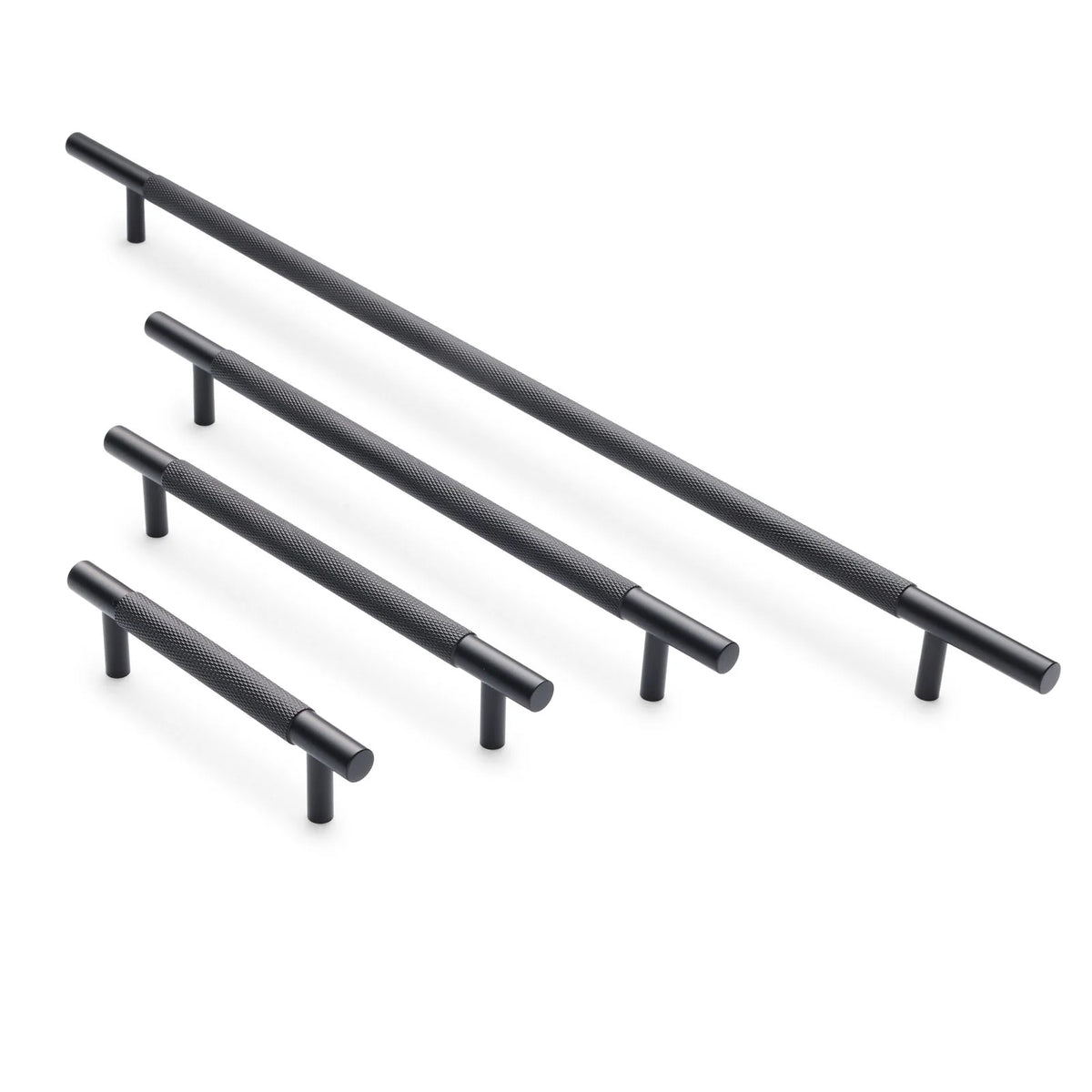 Charmian Knurled Drawer Pull Matt Black