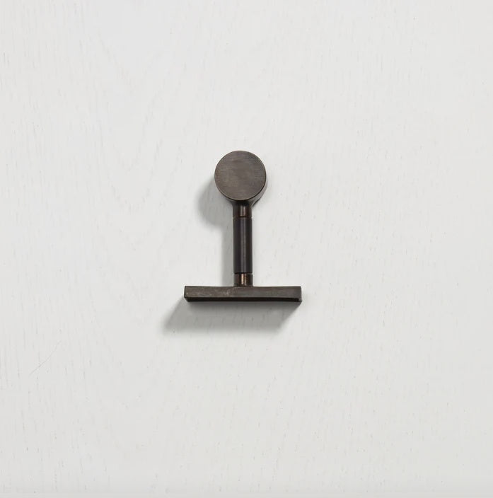 Hanging Rail End Brackets - Antique Bronze