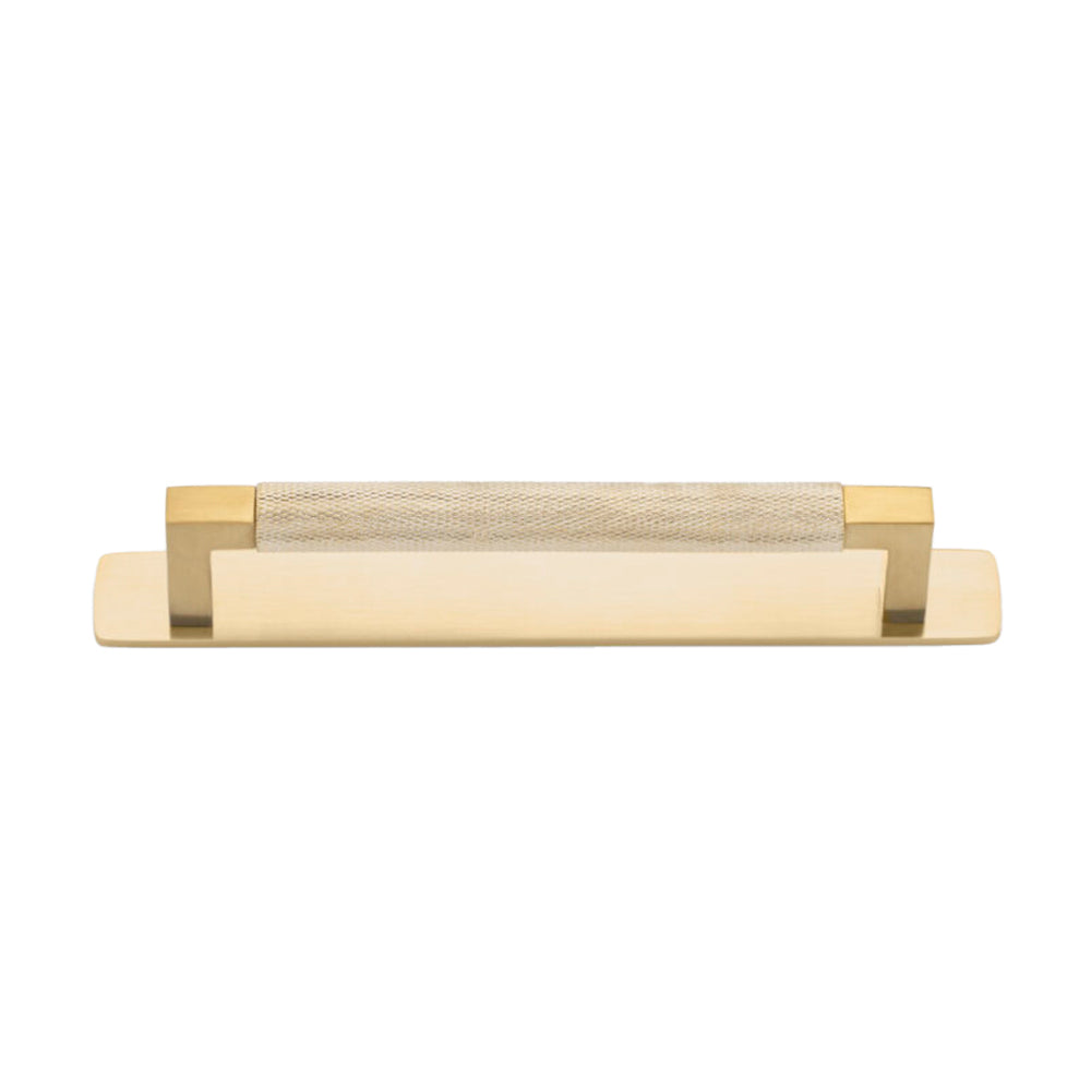 Cabinet Pull Brunswick Knurled with Backplate