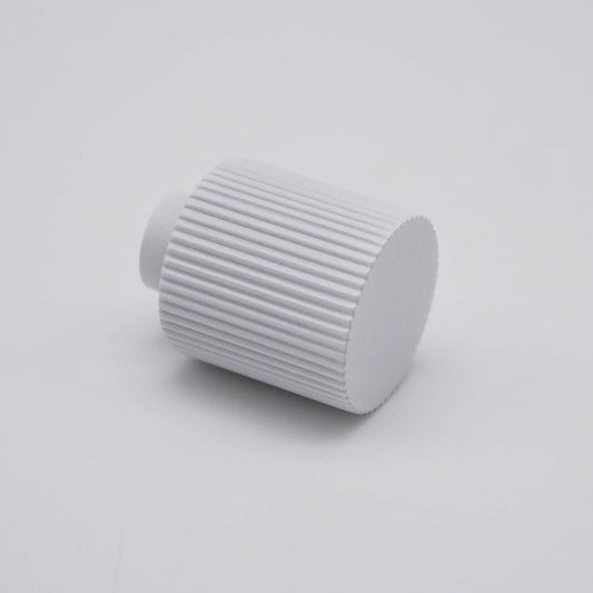 Rhea Fluted Knob White